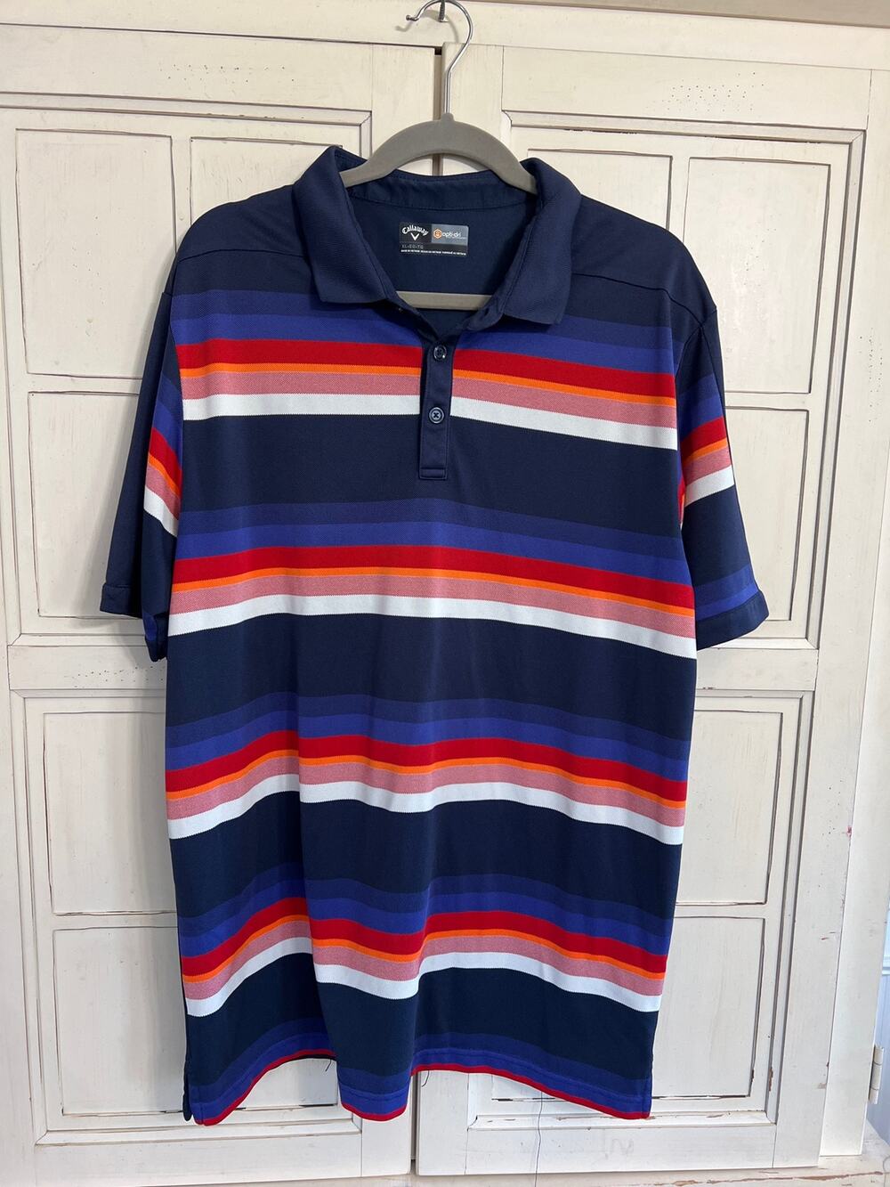 Callaway size XL striped polo shirt golf